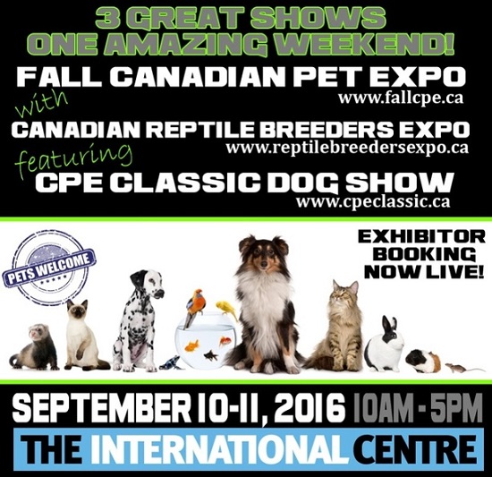 تورنتو | نمایشگاه حیوانات خانگی،10 سپتامبر